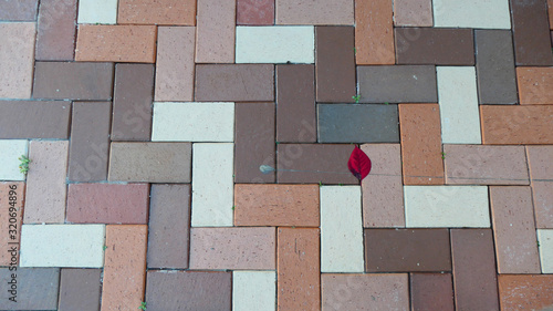 Closeup of paved sidewalk in Andalusian village