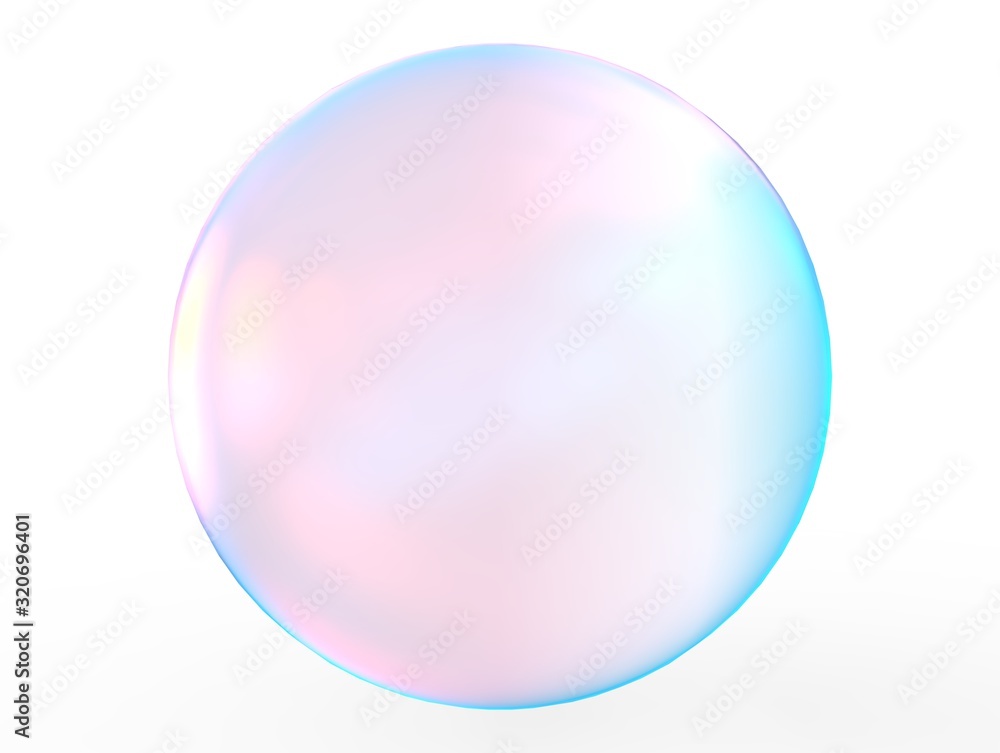 3d crystal ball pink blue gradient colors isolated on white background. Abstract bubble glossy pastel 3d isolated rendering. 3d crystal ball pink blue gradient colors isolated on white background. Abstract bubble glossy pastel 3d isolated rendering.