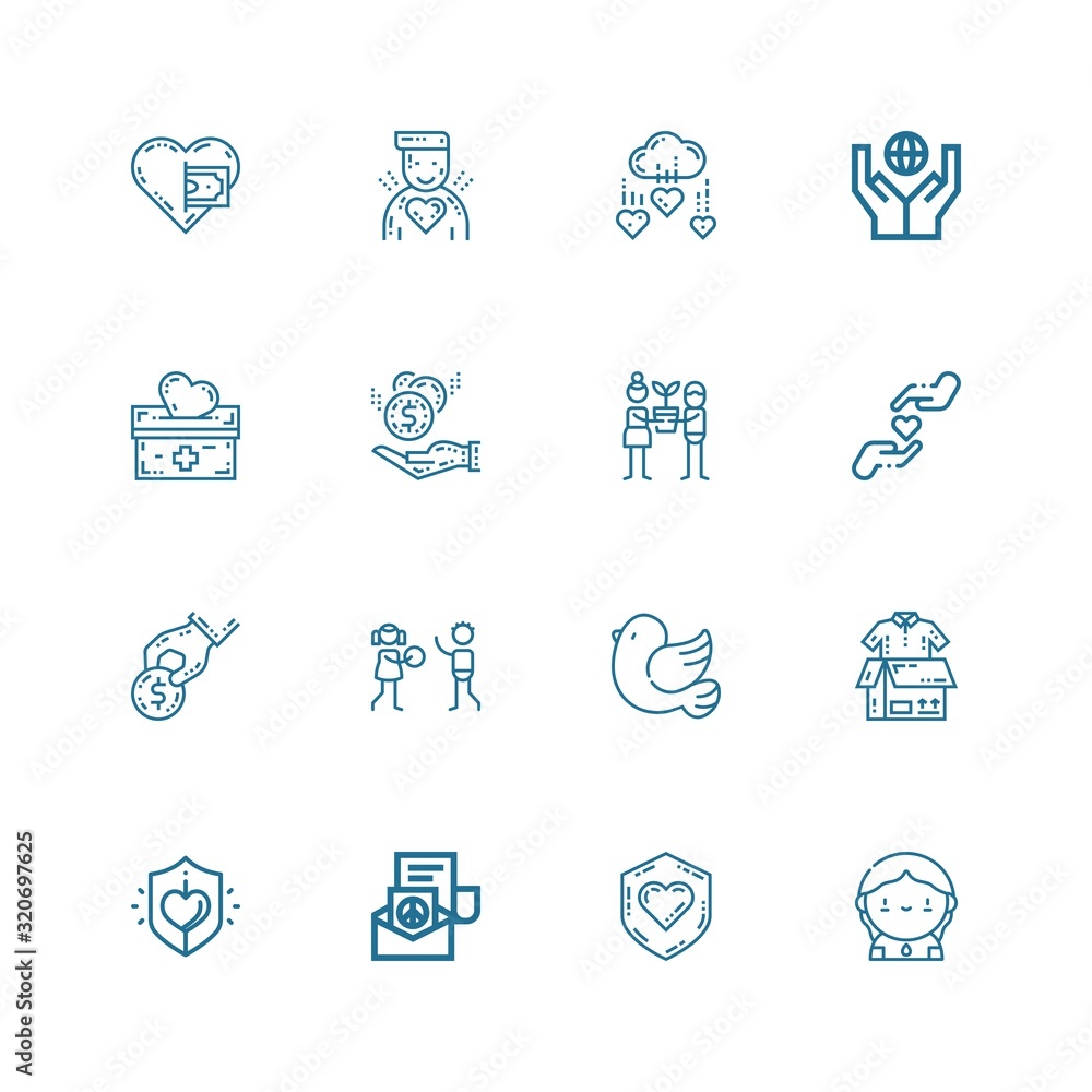 Editable 16 hope icons for web and mobile Editable 16 hope icons for web and mobile