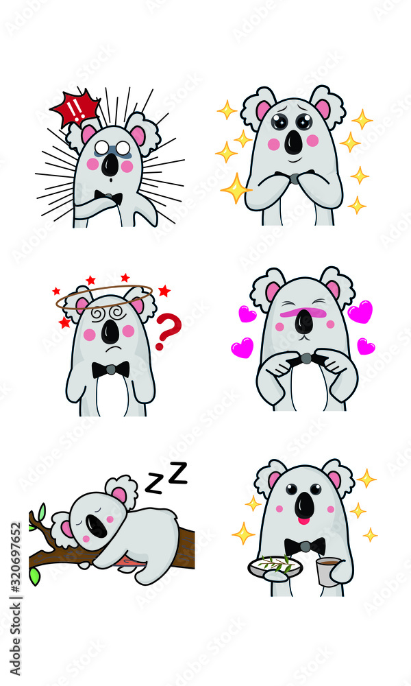 Cola bear character design, cute on white background