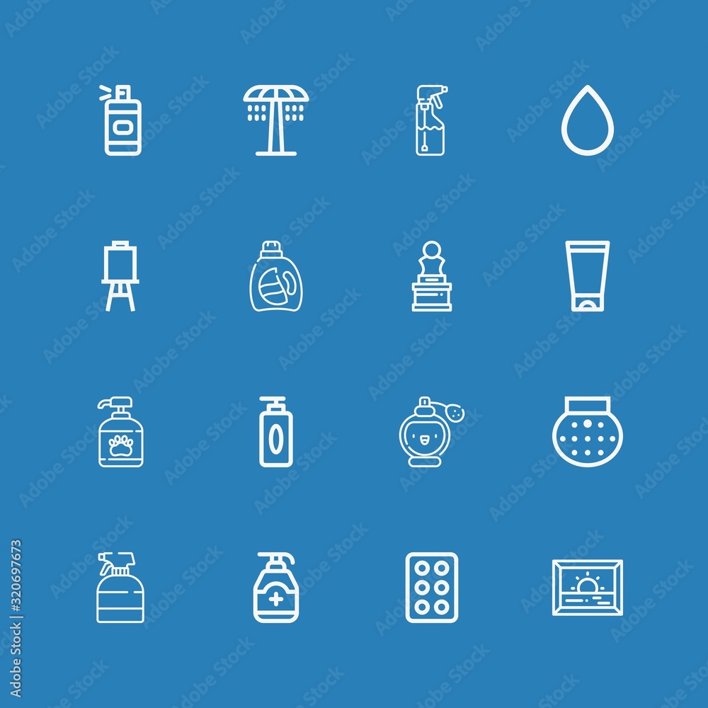 Editable 16 spray icons for web and mobile Editable 16 spray icons for web and mobile