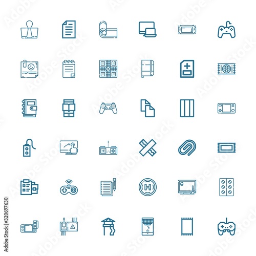 Editable 36 pad icons for web and mobile