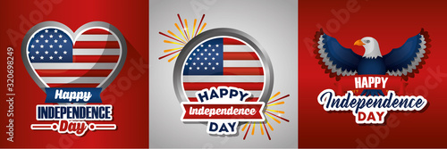 bundle of presidents day set emblems