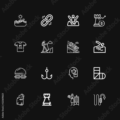 Editable 16 figure icons for web and mobile