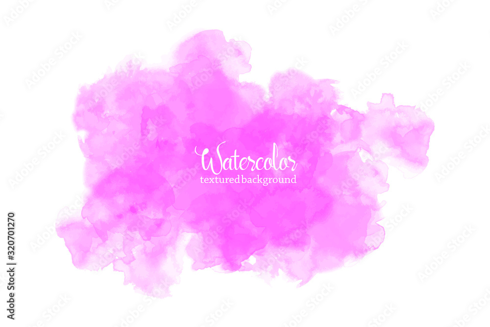 abstract red pink water color splash on white background. hand drawn paper texture vector wallpaper, card, background, print, grunge poster, art design, graphic. hand painted watercolor splash.