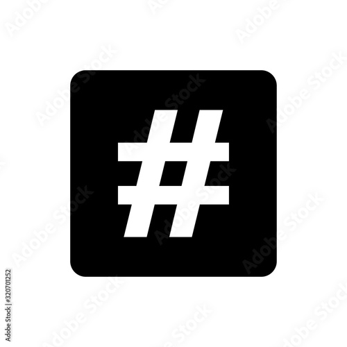 hashtag - symbol icon vector design template