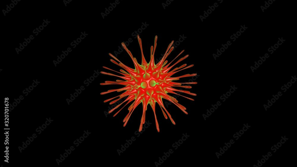 Virus, Biology Animation Concept, Coronavirus, 60 fps, with Alpha Matte, Loop, 4k Virus, Biology Animation Concept, Coronavirus, 60 fps, with Alpha Matte, Loop, 4k