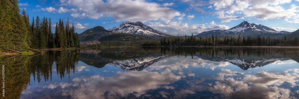 Mountain Panorama at Sparks Lake - Oregon