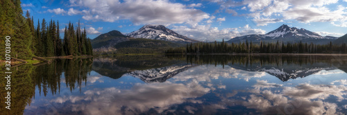 Mountain Panorama at Sparks Lake - Oregon © Riley Smith Photos