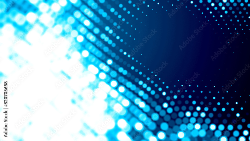 Dot white blue wave light screen gradient texture background. Abstract technology big data digital background. 3d rendering. Dot white blue wave light screen gradient texture background. Abstract technology big data digital background. 3d rendering.