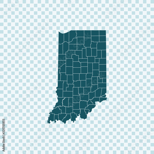 map of Indiana