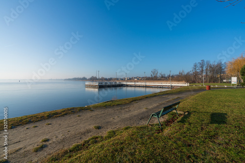 Small lake in Znin on Paluki in Kuyavian-Pomeranian Voivodeship  Poland.