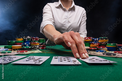 Canvas Print A screen saver for advertising casinos and gambling