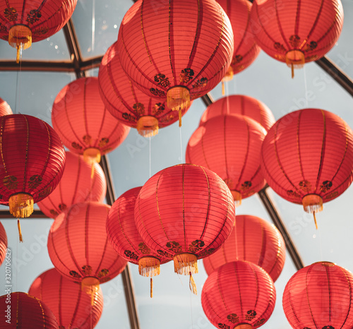 background with lanterns
