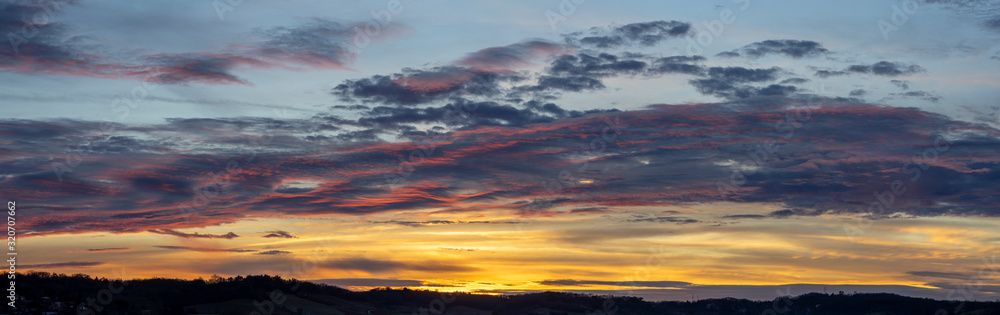 beautiful sunrise in the south of France beautiful sunrise in the south of France