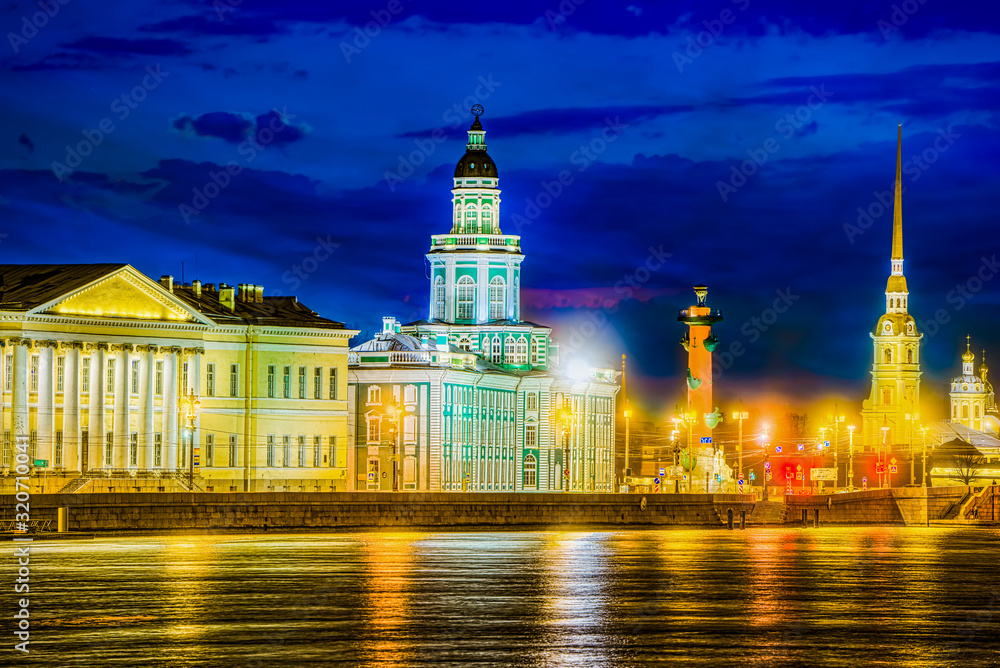 Naklejka premium Kunstkamera, Museum of Anthropology and Ethnography of the Russian Academy of Sciences. Saint Petersburg. Russia.