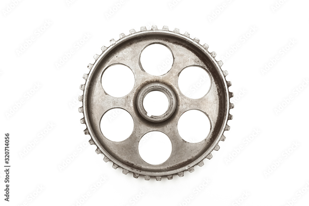 Car cogwheel isolated on the white background. Car cogwheel isolated on the white background.