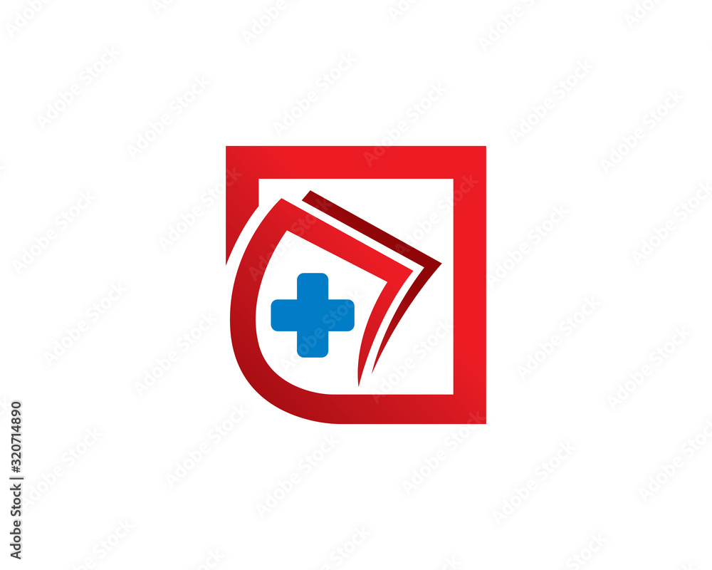 Medical book logo template design, emblem, symbol or icon Medical book logo template design, emblem, symbol or icon