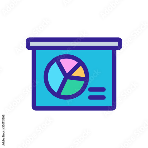 office air conditioner icon vector. A thin line sign. Isolated contour symbol illustration
