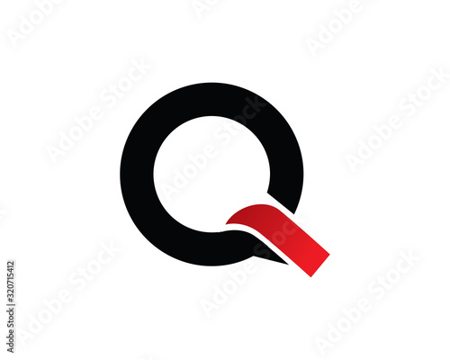 Letter Q logo template design, emblem, symbol or icon