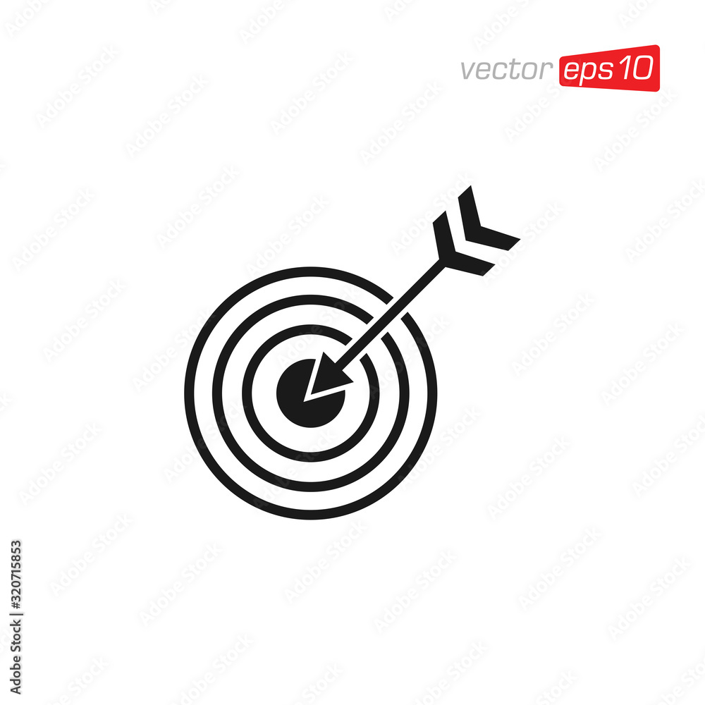 Darts or Target Sign Icon Vector Darts or Target Sign Icon Vector