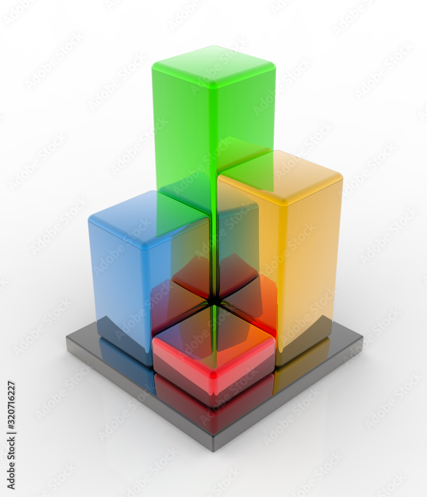 Business pyramid concept Business pyramid concept