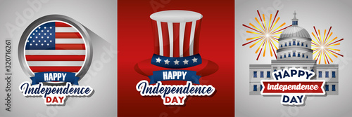 bundle of presidents day set emblems