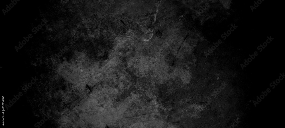 Old wall texture cement dark black gray  background abstract grey color design are light with white gradient background.