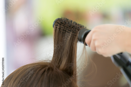 Woman in Hairdresser Salon.