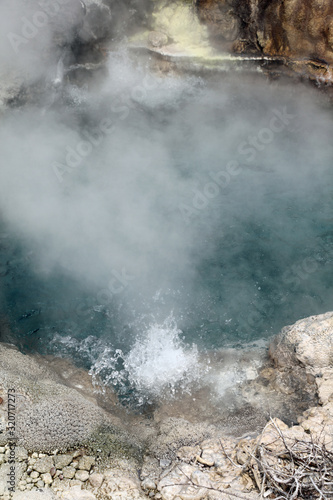Heiße Quellen in Rotorua. Neuseeland