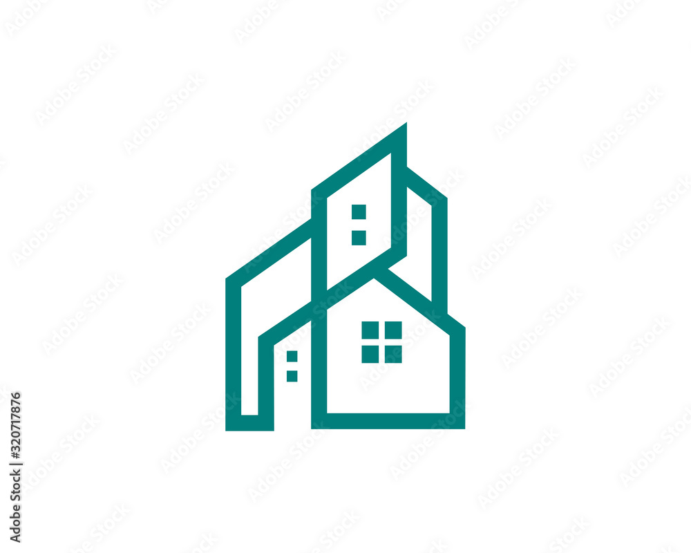 House logo template design, emblem, symbol or icon House logo template design, emblem, symbol or icon