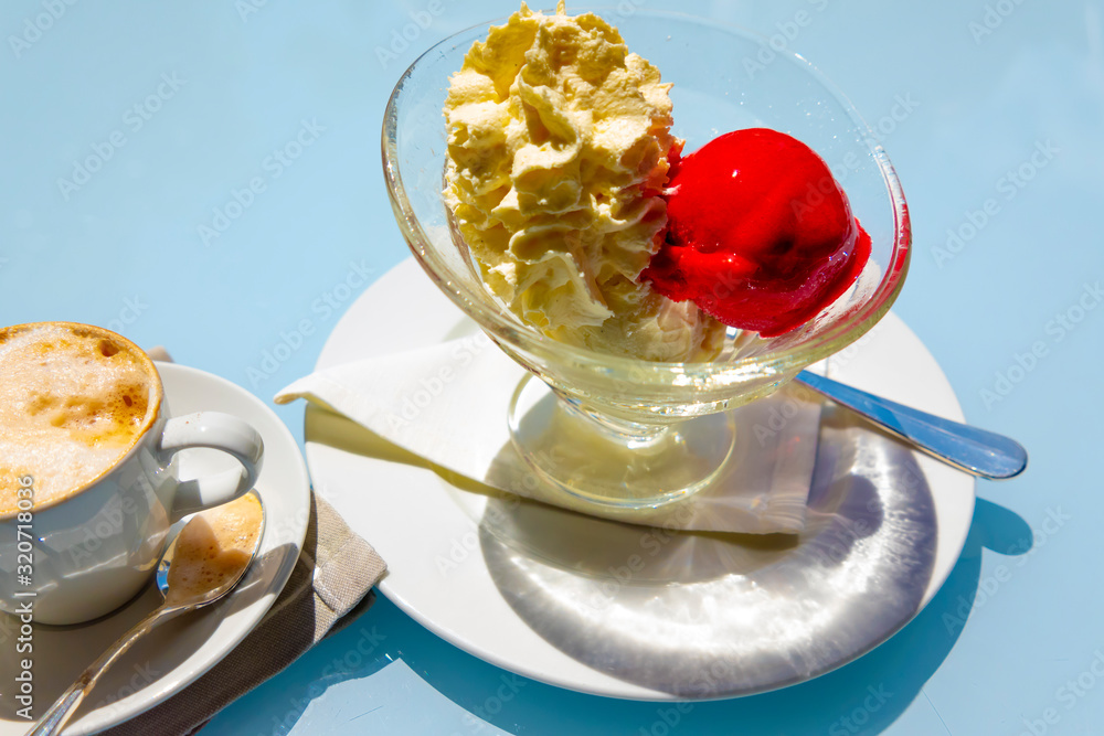 Ice Cream and Coffee Cup. Ice Cream and Coffee Cup.