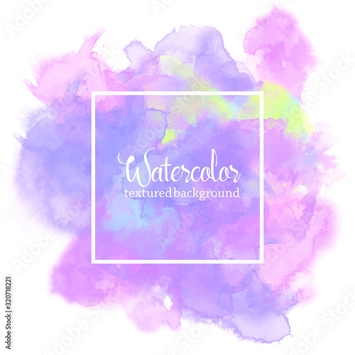 abstract colorful rainbow water color splash on white background. hand drawn paper texture vector wallpaper, card, background, print, grunge poster, art design, graphic. hand painted watercolor splash