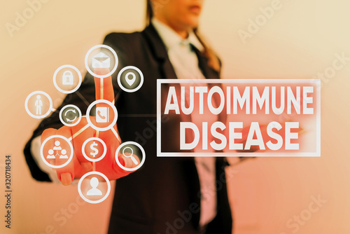 Fotografie Writing note showing Autoimmune Disease