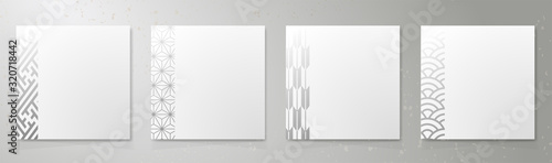 和風素材　和柄テンプレート　背景　見出し　豪華　和　季節　和菓子　和食　メニュー　カタログ　短冊