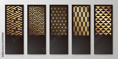 和風素材　和柄テンプレート　背景　見出し　豪華　和　季節　和菓子　和食　メニュー　カタログ　短冊