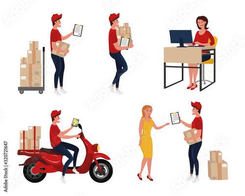 Set of delivery 