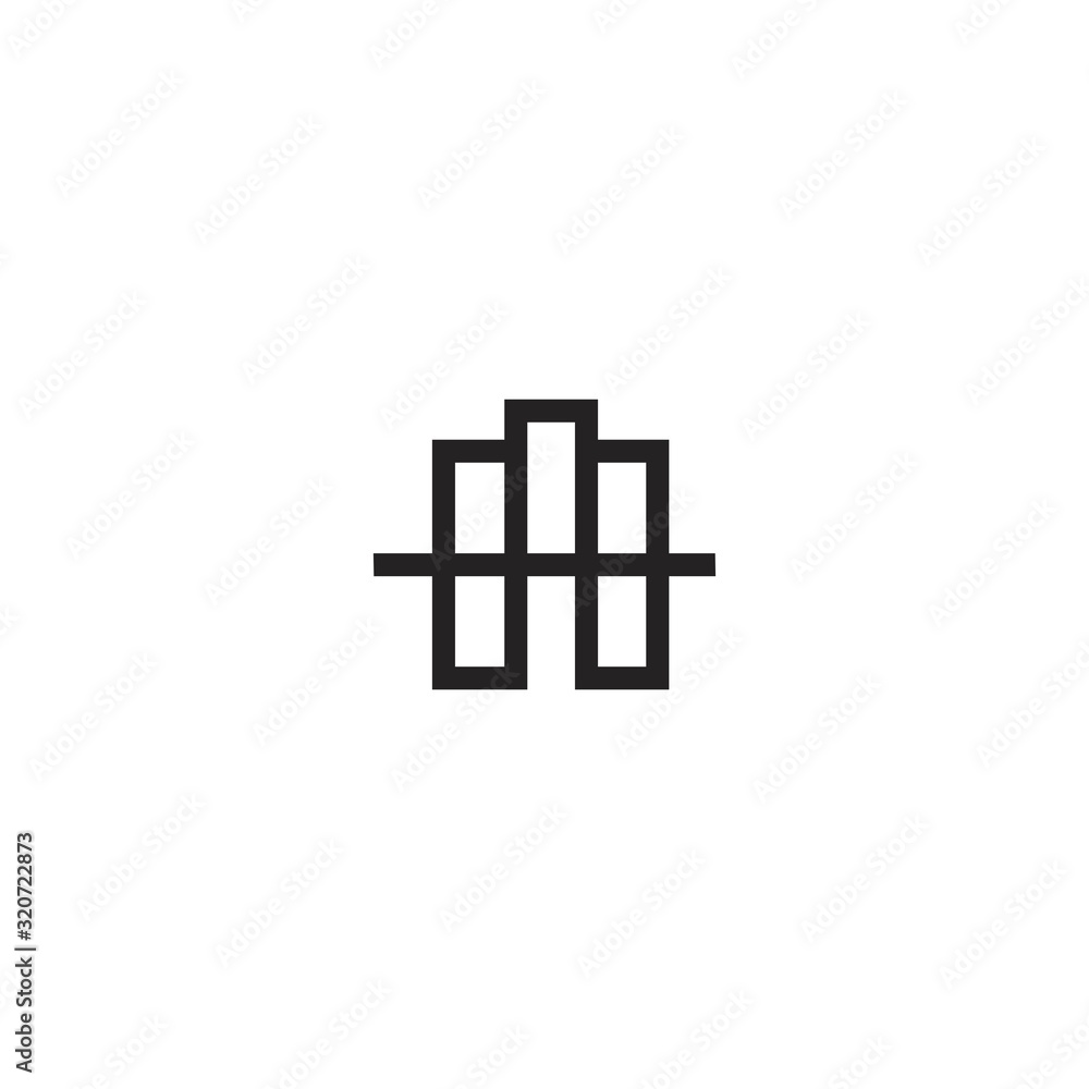 HM H M Letter Logo Design Vector. HM H M Letter Logo Design Vector.