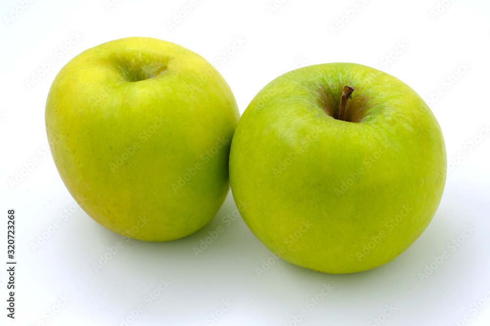 green apples isolated on white background green apples isolated on white background