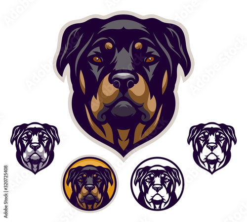 Rottweiler head emblem