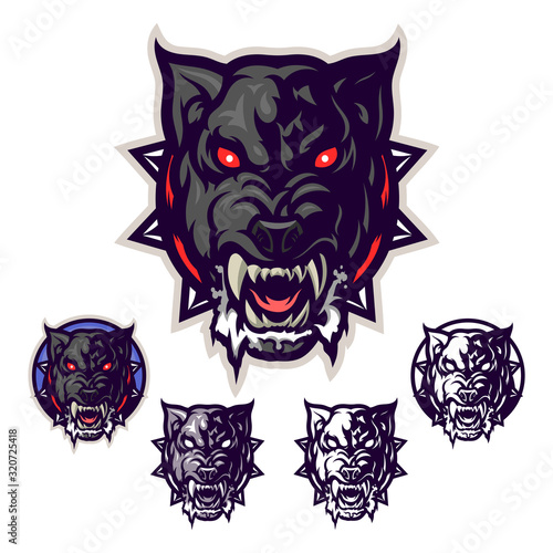 Mad dog head emblem