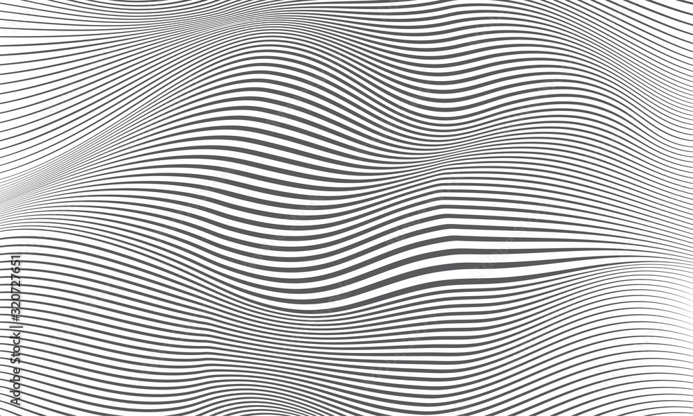 Abstract background with wavy lines 