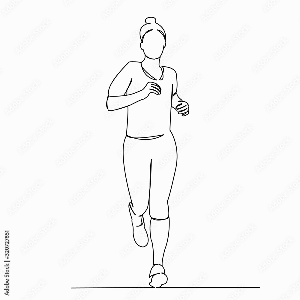 girl runs sports girl runs sports