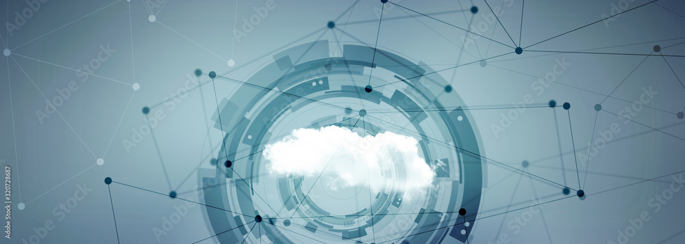 Fototapeta premium 2d illustration abstract cloud background