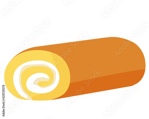 ロールケーキ　　生クリーム