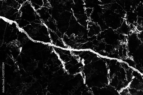Marble texture with line curly vein seamless patterns , black and white dark lightning cracked background