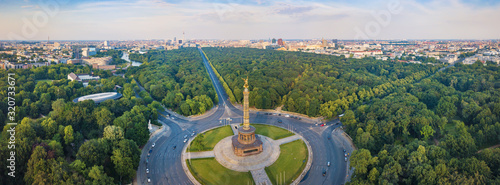 Great Berlin panorama - Victory Column with a view of the city photo