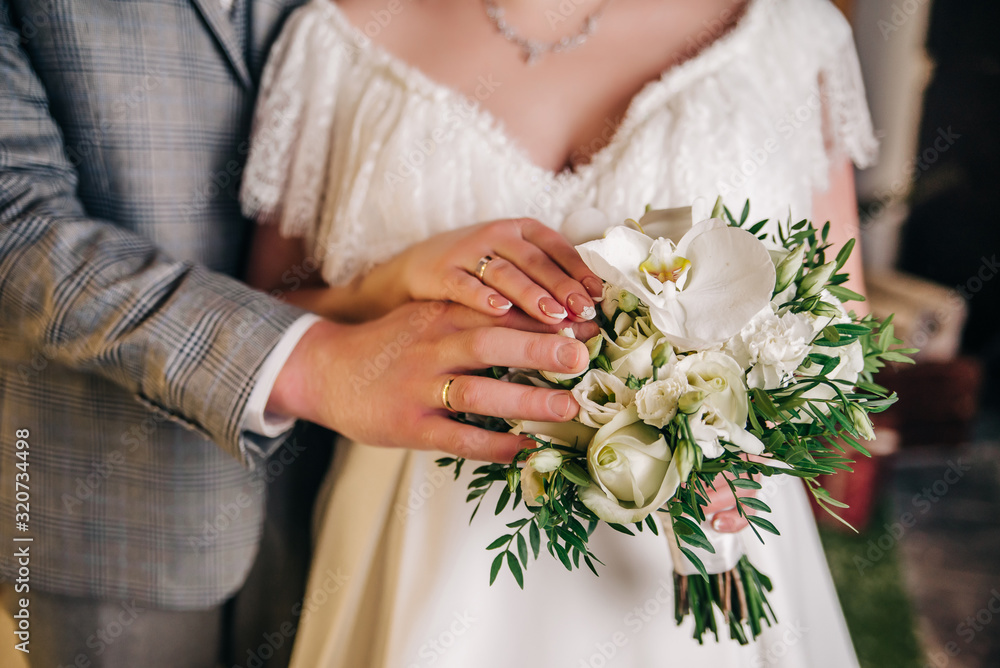 Background with hands and flowers. Background with hands and flowers.