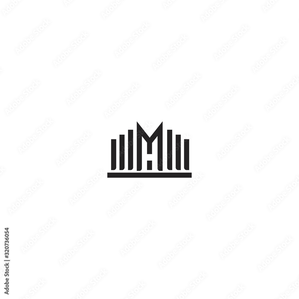 MH M H Letter Logo Design Template MH M H Letter Logo Design Template