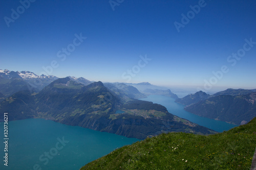 view over lake lucerne and a part of lake uri (right)
